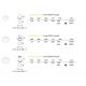Spoturi tavan fals - Mini Spot LED incastrabil Quark fi 2.8w 3000k, Alb