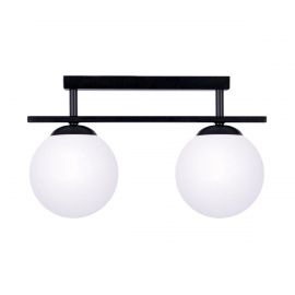 Plafoniera Moderna, 2xE14, Negru, Globe