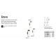 Aplice - Aplica LED Exterior, Negru, Protectie IP44, Etere ap 3000k