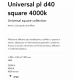 Plafoniere - Plafoniera LED design slim, Universal pl d40 square 4000k