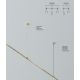 Spoturi, Proiectoare pe sina - Sina pentru Sistem Modular Magnetic Flarity 1M, alama