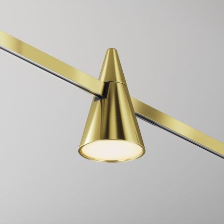 Spoturi, Proiectoare pe sina - Accesoriu, Spot pentru Sistem Modular Magnetic Flarity, Keila alama