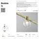 Spoturi, Proiectoare pe sina - Accesoriu, Spot pentru Sistem Modular Magnetic Flarity, Bubble alama
