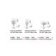 Becuri E27 - Bec LED Decorativ, E27 Nikita-3 3w 2200K cri90, Alb