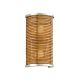 Aplica LUX din Rattan, Otel, Design Industrial Vintage, Carayes