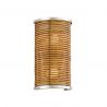 Aplica LUX din Rattan, Otel, Design Industrial Vintage, Carayes