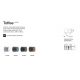 Aplice - Mini Aplica LED exterior ambientala, Protectie IP65, Toffee ap, Cafeniu