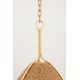 Pendule, Lustre suspendate - Lustra Suspendata din Franghie Lampakanai, Design Lux, auriu, Woodlawn