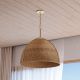 Pendule, Lustre suspendate - Lustra Suspendata din Franghie Lampakanai, Design Lux, auriu, Woodlawn