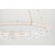 Candelabre, Lustre - Lustra Circulara, Sticla Texturata, Design Lux, Auriu, Lindley