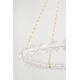 Candelabre, Lustre - Lustra Circulara, Sticla Texturata, Design Lux, Auriu, Lindley