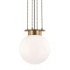 Lustra cu inaltime reglabila, Sticla Alba, Design LUX, Gunther 36cm
