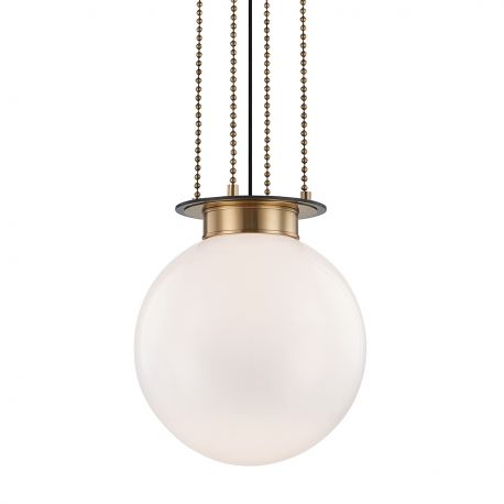 Pendule, Lustre suspendate - Lustra cu inaltime reglabila, Sticla Alba, Design LUX, Gunther 43cm