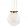Lustra cu inaltime reglabila, Sticla Alba, Design LUX, Gunther 43cm