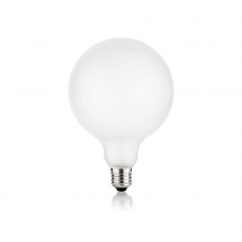 Becuri E27 - Bec LED dimabil, E27 globo d125 08w 3000k cri80 satin intera dimm