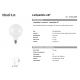 Becuri E27 - Bec LED, E27 globo d125 08w 2700k cri90 transparent