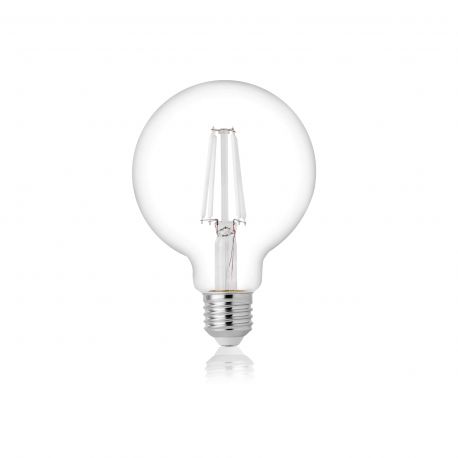 Becuri E27 - Bec LED, E27 E27 globo d95 filament 4w 3000k cri80