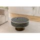 Masute Living - Masuta de cafea rotunda, Mozaic incrustat, Alb-Negru, HARMONY NATURE 60cm