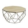 Masuta de cafea rotunda, Travertin, Bej, DIAMOND 70cm