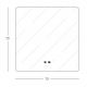 Oglinzi - Oglinda baie cu iluminat LED MIRROR 40W 4000K SQUARE