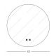 Oglinzi - Oglinda baie cu iluminat LED MIRROR 25W 4000K ROUND 60cm