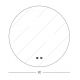 Oglinzi - Oglinda baie cu iluminat LED LED MIRROR 36W 4000K ROUND 80cm