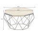 Masute Living - Masuta de cafea rotunda, Travertin, Bej, DIAMOND 70cm