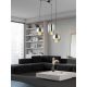 Pendule, Lustre suspendate - Lustra cu 3 Pendule, Sticla, Fumuriu, 3XG9 Pendant