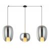Lustra cu 3 Pendule, Sticla, Fumuriu, 3XG9 Pendant LINE