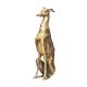 Statuete - Statueta Decorativa, Figurina Ogar, Aluminiu, Auriu, WINDHUND 70cm