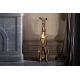 Statuete - Statueta Decorativa, Figurina Ogar, Aluminiu, Auriu, WINDHUND 70cm