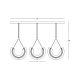 Pendule, Lustre suspendate - Lustra cu 3 Pendule LED, Aluminiu, Auriu, Deco Line