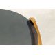 Masute Living - Masuta Laterala, Aluminiu, Auriu, Sticla, Negru, LEVELS 50cm