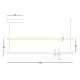 Pendule, Lustre suspendate - Lustra cu Iluminat LED Sus si Jos, MARBLE BLACK