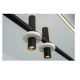 Pendule, Lustre suspendate - Lustra cu Iluminat LED Sus si Jos, MARBLE BLACK