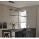 Pendule, Lustre suspendate - Lustra cu Iluminat LED Sus si Jos, MARBLE BLACK