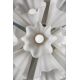 Candelabre, Lustre - Candelabru LUX, Sticla Ondulata, Alama, 22xE14, Carpi