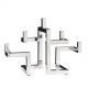 Parfumuri de camera, Idei cadouri, Obiecte decorative - Suport pentru 5 lumanari, Argintiu, ABSTRACT 50cm