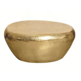 Masute Living - Masuta de cafea Extravaganta, Aluminiu, Auriu, STONE 75cm