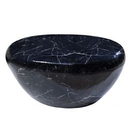 Masute Living - Masuta de cafea Extravaganta, Aluminiu, Negru, STONE 75cm