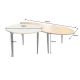 Masute Living - Set de 2 Masute de Cafea, Lemn, Marmura, ADLON