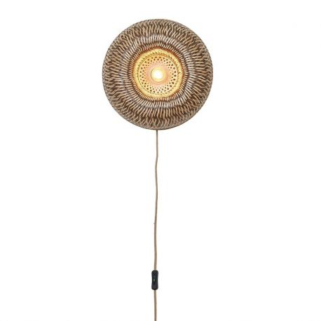 Aplice, corpuri de iluminat pentru pereti - Aplica de perete Eco, Bambus, Barbados natural/brown 35cm