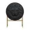 Bufet Elegant din Lemn de Mango, Negru, LION 140cm 3D