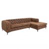 Coltar design Chesterfield, Microfibra, Maro Antic, MODERN BAROCK