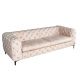 Canapele - Canapea design Chesterfield, Catifea, Champagner, MODERN BAROCK