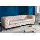 Canapele - Canapea design Chesterfield, Catifea, Champagner, MODERN BAROCK