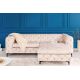 Canapele - Canapea design Chesterfield, Catifea, Champagner, MODERN BAROCK