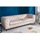 Canapele - Canapea design Chesterfield, Catifea, Champagner, MODERN BAROCK