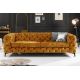 Canapele - Canapea design Chesterfield, Catifea, Galben Mustar, MODERN BAROCK
