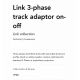 Accesorii iluminat - Accesoriu, Adaptor alb pentru sina trifazata Link on-off